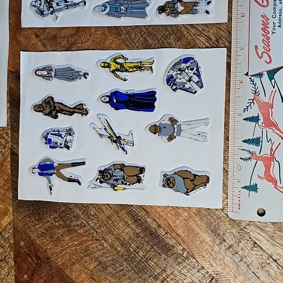 Vintage Star Wars puffy stickers 3 sheets - Picture 2 of 7